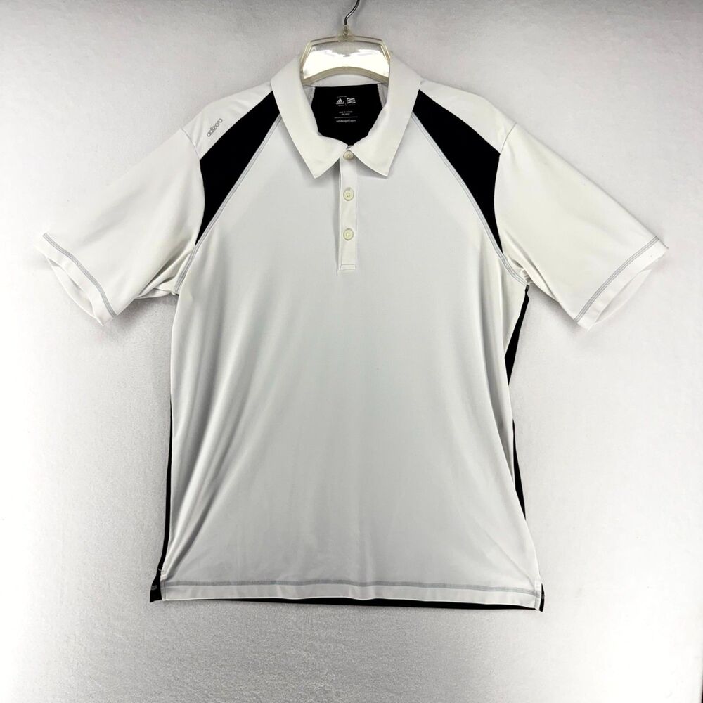 adidas Golf Sports Polo Black/White Color Mens Size‎ L